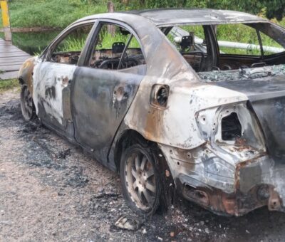 Businesswoman's vehicle torched